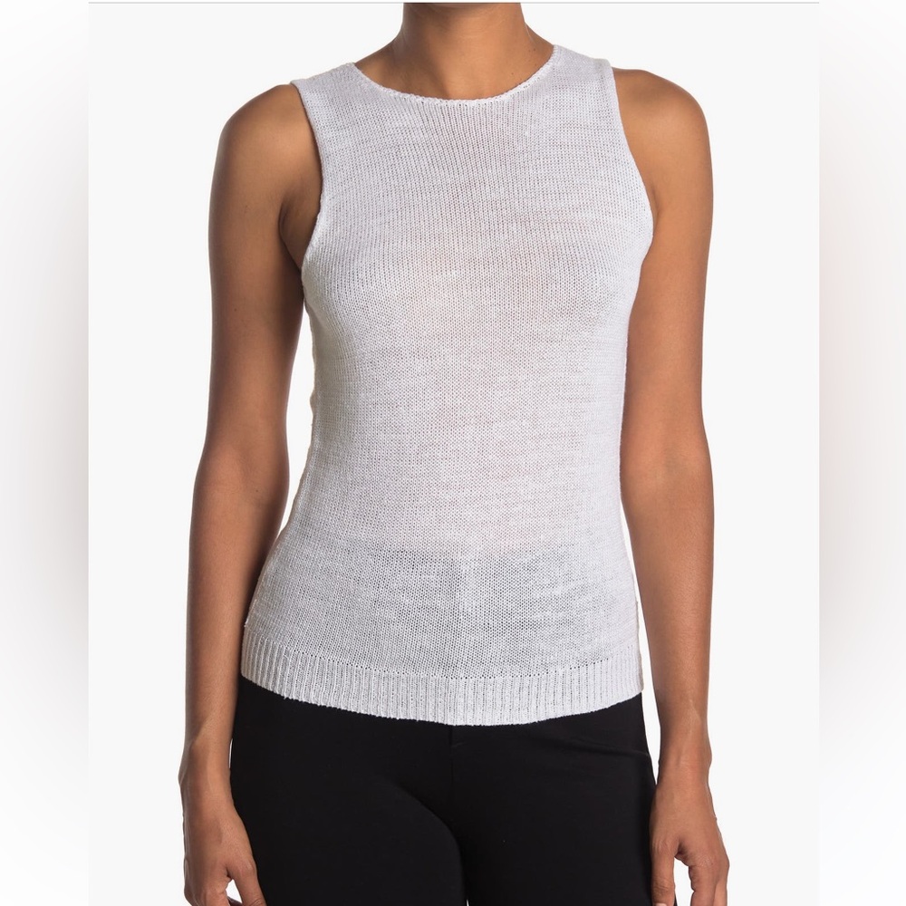 Theory Sleeveless Sweater in Cream size Small